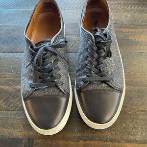 Taft Jack Leather/Wool Sneakers Grey/Black Men US 10 EU 43